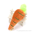 Jouets à mâcher pour chien grinçant de carotte de dessin animé de haute qualité